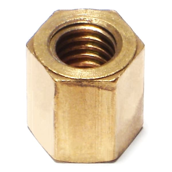 Coupling Nut, 3/8"-16, Brass, 50 PK